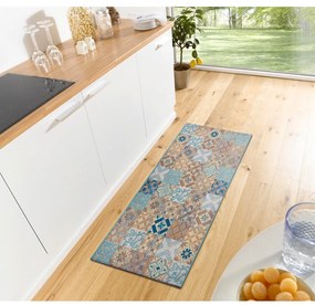 Niebieski chodnik 75x150 cm Cappuccino Mosaik – Hanse Home