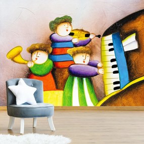 Fototapeta - Muzycy, malarstwo (196x136 cm)