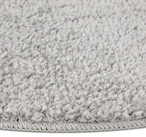 Szary minimalistyczny dywan antypoślizgowy 90 cm L3-N48