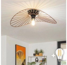 Brilagi - LED Przysufitowy żyrandol CERIA WIRE 1xE27/40W/230V 40x56 cm brąz