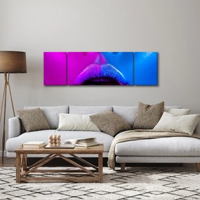 Obraz kolorowych ust (170x50 cm)