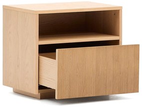 Szafka nocna w dekorze dębu w naturalnym kolorze Helvine – Kave Home