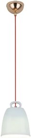 Niebieska lampa wisząca z ceramicznym kloszem - 5X V012 E1-Z15