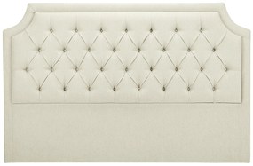 Zagłówek do łóżka pikowany 170 cm – Tapicerowany – Beżowy – JOHENE