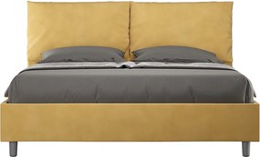 Łóżko bez stelaża tapicerowane 160x190 microfibra Okra Antea