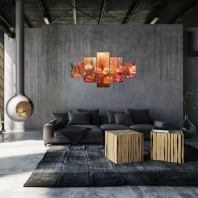 Obraz - Kwiaty łąkowe, malarstwo (125x70 cm)