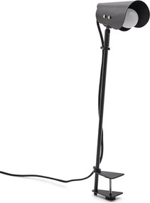 Czarna metalowa lampa stołowa z klipsem (wysokość 51 cm) Jula – Kave Home