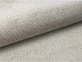 Kremowe tapicerowane łóżko dwuosobowe ze schowkiem i stelażem 180x200 cm Mano – Makamii