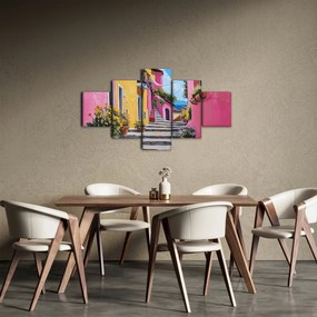 Obraz - Różowa uliczka (125x70 cm)