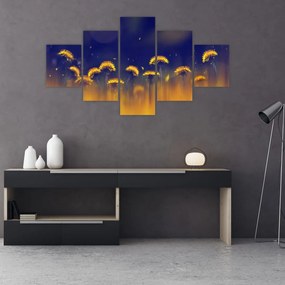 Obraz - Dmuchawce (125x70 cm)