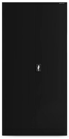 Szafa warsztatowa na narzędzia z tablicami perforowanymi czarna, 920 x 1850 x 500 mm: BRUNO All Black