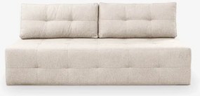 Sofa z Funkcją Spania MORANA Kremowa Nowoczesna