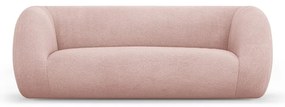 Jasnoróżowa sofa z materiału bouclé 210 cm Essen – Cosmopolitan Design