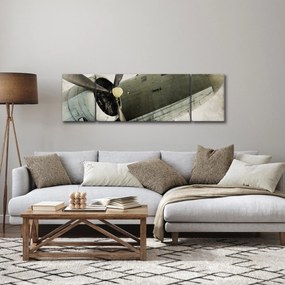 Obraz - Stary samolot śmigłowy (170x50 cm)