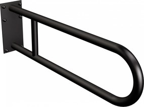 Uchwyt półokrągły stały czarny