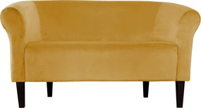 Sofa Milo tkanina Welur : Kolor nogi - Venge, Kolor tkaniny - VELVET - MG15, Typ tkaniny - Velvet, Wysokość nogi - 20 cm