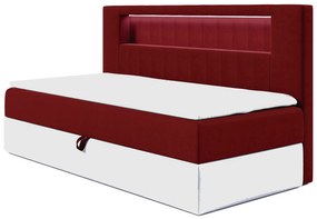 Czerwone łóżko kontynentalne z pojemnikiem 3 rozmiary A8-D39