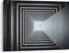 Obraz - Widok z wnętrza budynku (70x50 cm)