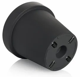 Gardenico Doniczka Metro Twist 'n' Roll antracyt, 39 x 35,5 cm, 39 cm