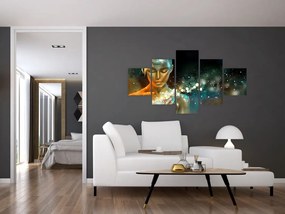 Obraz złotej wróżki (125x70 cm)