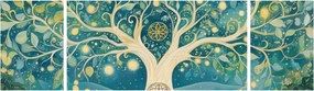 Obraz – Magiczne drzewo ze spiralami (170x50 cm)