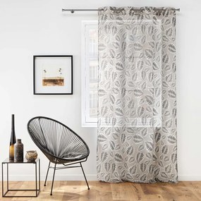 Czarno-beżowa firanka z woalu 140x240 cm Alma – douceur d'intérieur
