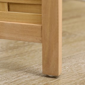 HOMCOM Parawan składany bambusowy 3 częściowy 120x170x18 cm naturalny do wnętrz | Aosom PL