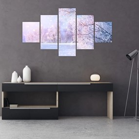 Obraz - Mroźna zima (125x70 cm)