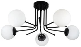 Czarna lampa sufitowa Squid Lighting Star, wys. 34 cm