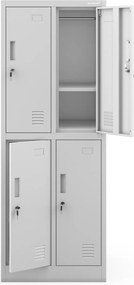 Szafka szkolna BHP szara: BARTUŚ 2 Plus