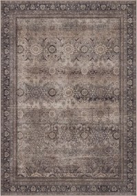 Dywan vintage INKA Oriental z Efektem Postarzenia Brązowy 160 cm x 230 cm
