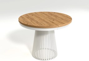 MINIO go for it, Stół rozkładany GORI w kolorze dąb craft złoty/biały