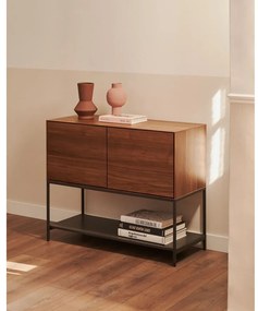 Niska komoda w dekorze orzecha 97,5x80 cm Vedrana – Kave Home