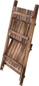 Outsunny Stojak na Kwiaty Drewniany Regał Kwietnik Wypalany Design do Ogrodu Balkonu 60x37x93cm | Aosom PL