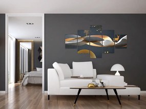 Obraz - Grafika z jeleniem (125x70 cm)