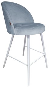 Hoker TRIX krzesło barowe tkanina Welur podstawa metalowa