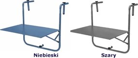 Wiszący stolik balkonowy niebieski - Verde