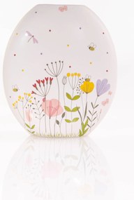 Wazon na jeden kwiat FLORINA, wzór kwiatowy, 31 cm