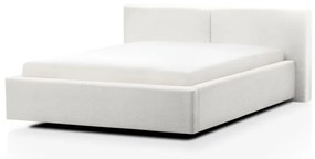 Białe tapicerowane łóżko dwuosobowe bez stelaża 140x200 cm Cube – Meise Möbel