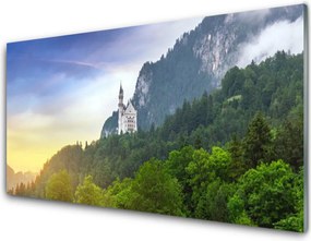 Panel Szklany do Kuchni Baśniowa Twierdza nad Przepaścią