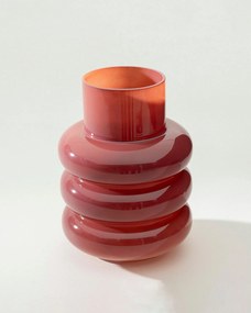 Wazon szklany Rosso 16x24 cm