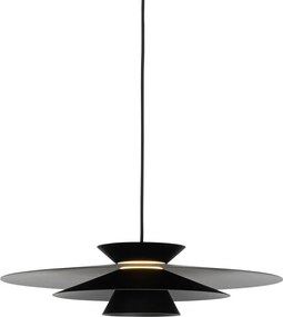 Designerska lampa wisząca czarna w komplecie z LED 3-stopniowy ściemniacz - Pauline