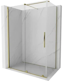 Mexen Velar kabina prysznicowa rozsuwana 150 x 75 cm, transparent, złota - 871-150-075-01-50