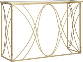 Stolik Konsolowy VKH627, Złoto, 120x40x80 cm, Kendra Home