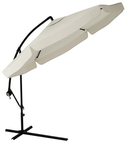 Ogrodowy parasol składany LEVI 300 cm, beżowy + darmowe opakowanie