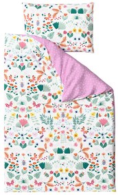 PrzytulneMieszkanie.pl PrzytulneMieszkanie.pl Pościel z kory do łóżeczka Renforcé LUNETTA różowa Rozmiar pościeli: 45 x 65 cm | 90 x 140 cm