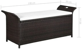 Ławka ogrodowa Ovesa - brązowa