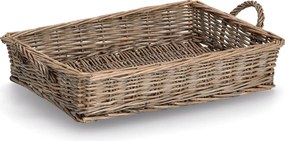 Wiklinowa taca z uchwytami, 41 x 30 cm