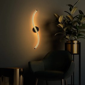 Czarny kinkiet LED Yilan – Opviq lights