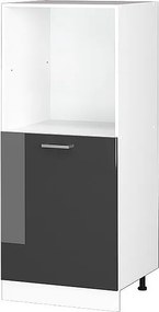 Szafka kuchenna antracyt wysoki połysk 60x57x143 r-line